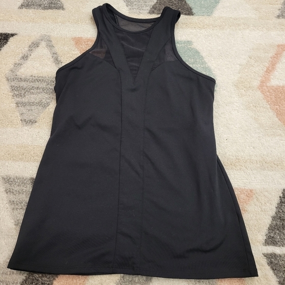 Fabletics Black Mesh Racerback Tank Top Size Small - Picture 1 of 7